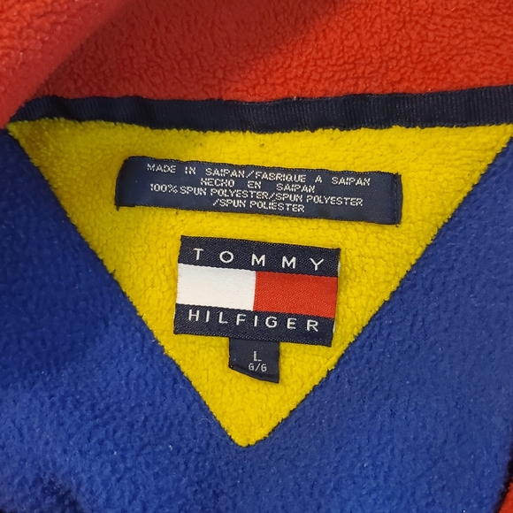 Tommy Hilfiger quarter zip mock neck sweater men L - Picture 7 of 8